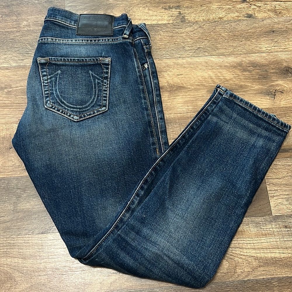 True Religion low rise relaxed skinny jeans size 24